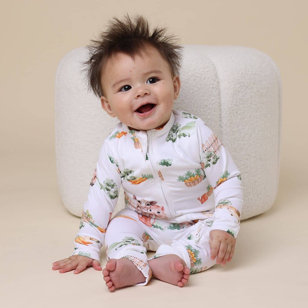 Snuggle Hunny Convertible Romper - Farm