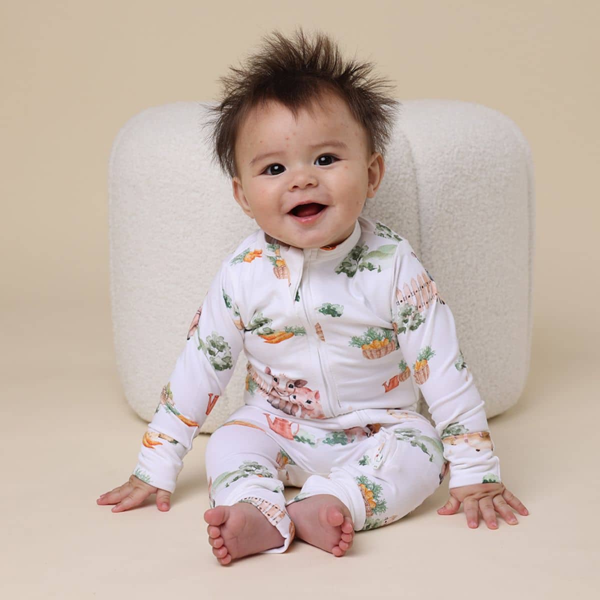 Snuggle Hunny Convertible Romper - Farm