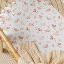 Snuggle Hunny Fitted Bassinet Sheet and Change Pad Cover - Butterfly