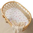 Snuggle Hunny Fitted Bassinet Sheet and Change Pad Cover - Butterfly