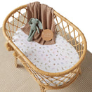 Snuggle Hunny Fitted Bassinet Sheet and Change Pad Cover - Garden Friends