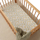 Snuggle Hunny Fitted Cot Sheet - Golden Wattle Organic