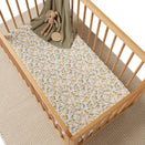 Snuggle Hunny Fitted Cot Sheet - Golden Wattle Organic