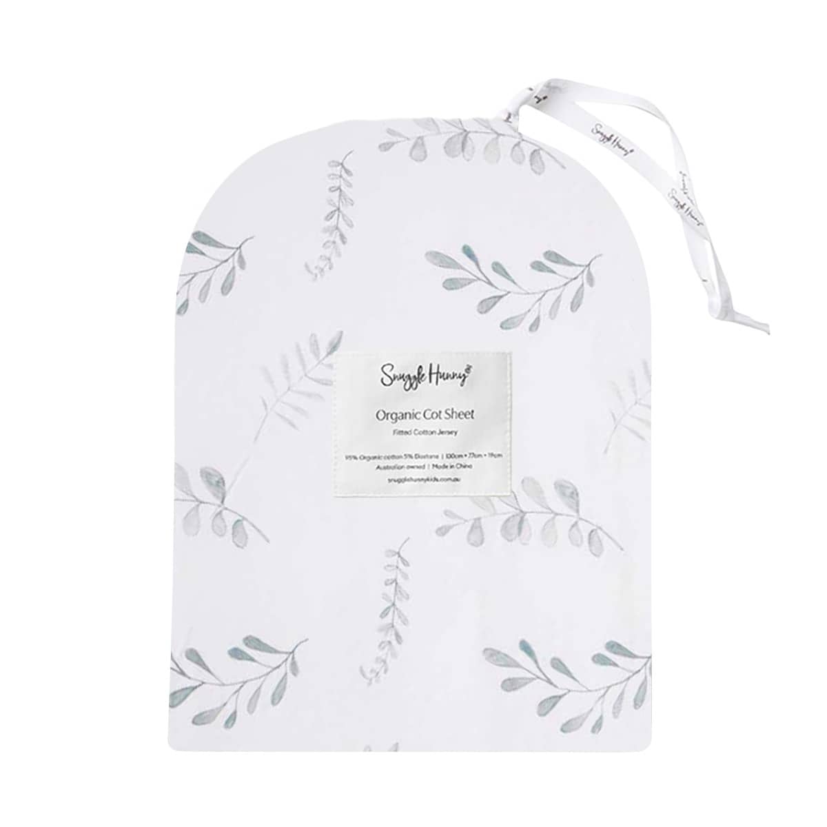 Snuggle Hunny Fitted Cot Sheet - Wild Fern