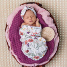 Snuggle Hunny Snuggle Swaddle Sack with Matching Headwear - Meadow Organic