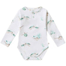 Snuggle Hunny Long Sleeve Bodysuit - Turtle Organic