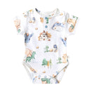 Snuggle Hunny Short Sleeve Bodysuit - Dragon Organic