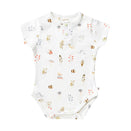 Snuggle Hunny Short Sleeve Bodysuit - Garden Friends Organic