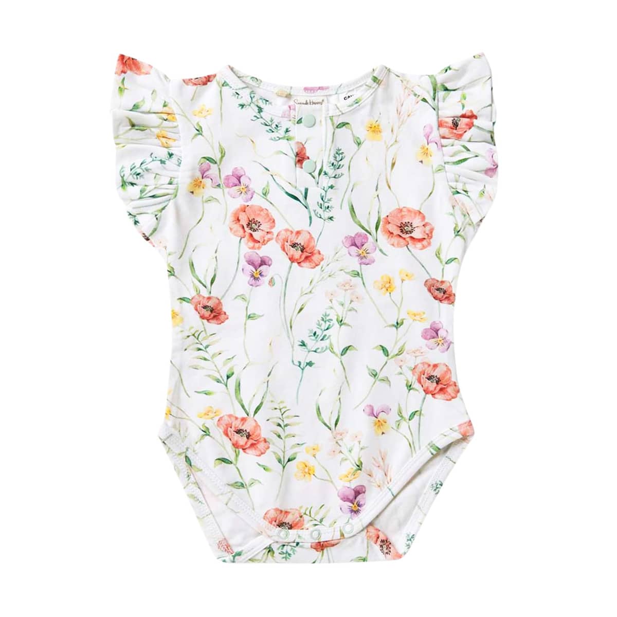 Snuggle Hunny Short Sleeve Bodysuit - Meadow Organic