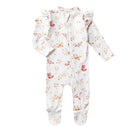 Snuggle Hunny Snuggle Sleepsuit Zip Footie with Frill - Butterfly Organic