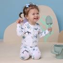 Snuggle Hunny Snuggle Sleepsuit Zip Footie - Ocean Organic