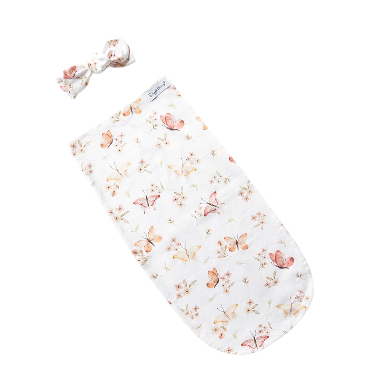 Snuggle Hunny Snuggle Swaddle Sack with Matching Headwear - Butterfly Organic