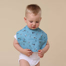 Snuggle Hunny Waterproof Snuggle Bib - Blue Ocean