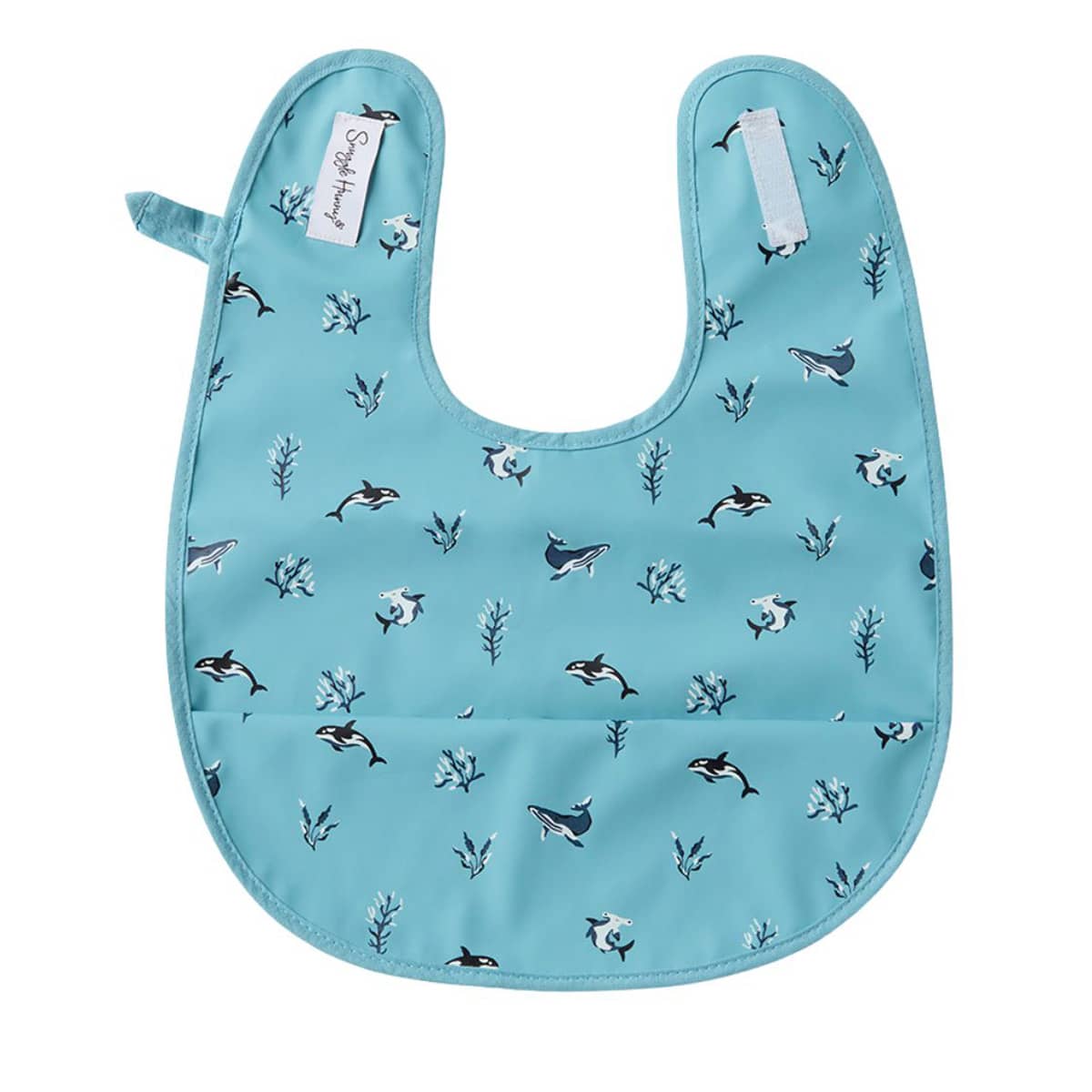 Snuggle Hunny Waterproof Snuggle Bib - Blue Ocean