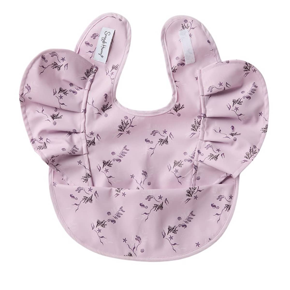 Snuggle Hunny Waterproof Snuggle Bib - Coral Frill