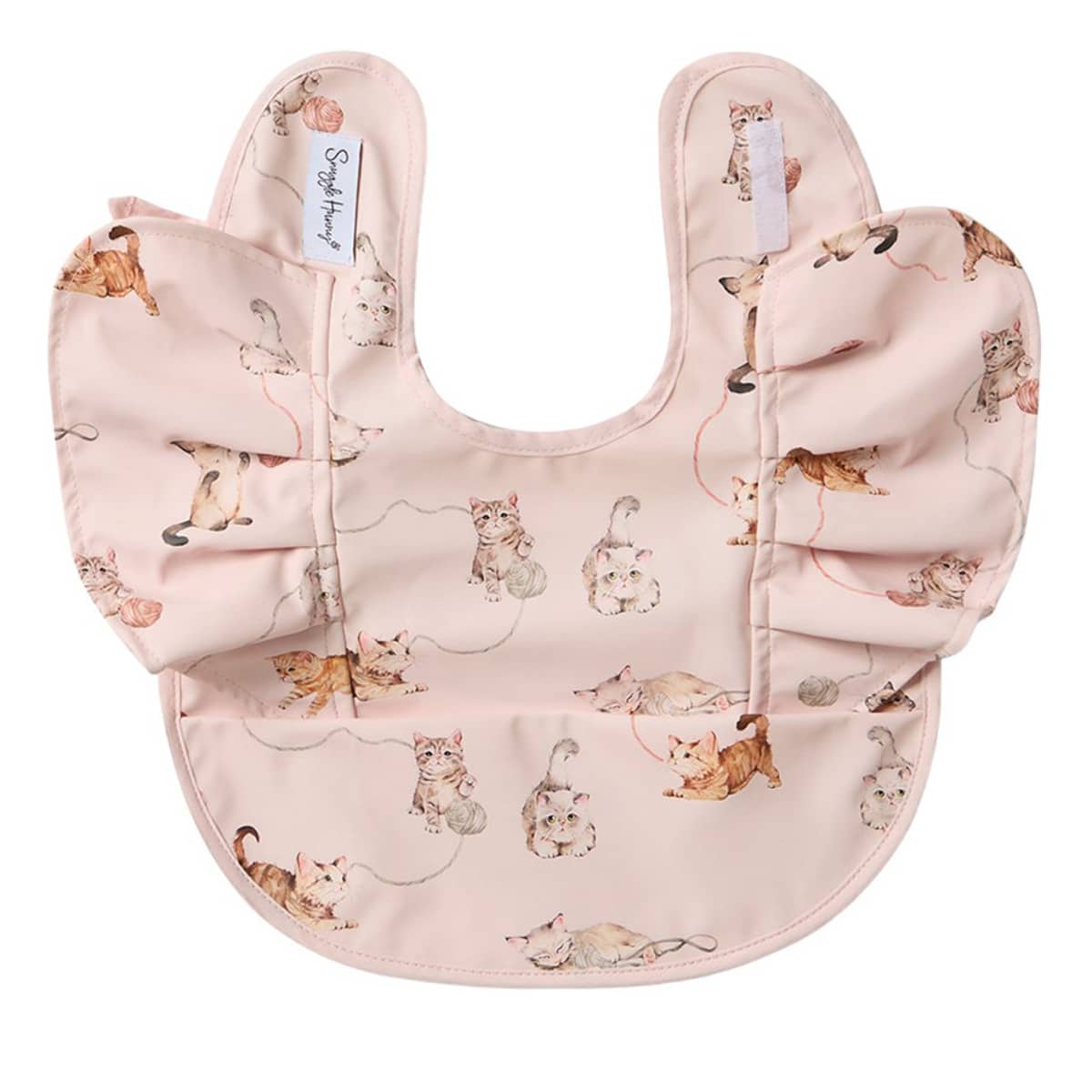 Snuggle Hunny Waterproof Snuggle Bib - Kittens Frill