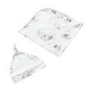 Snuggle Hunny Jersey Wrap with Matching Headwear - Arctic Organic