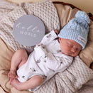 Snuggle Hunny Organic Knit Beanie - Baby Blue