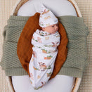 Snuggle Hunny Snuggle Swaddle Sack with Matching Headwear - Farm