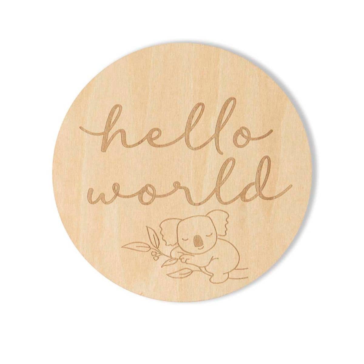 Snuggle Hunny Wooden Milestone Cards - Koala