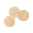 Snuggle Hunny Wooden Milestone Cards - Ladybug