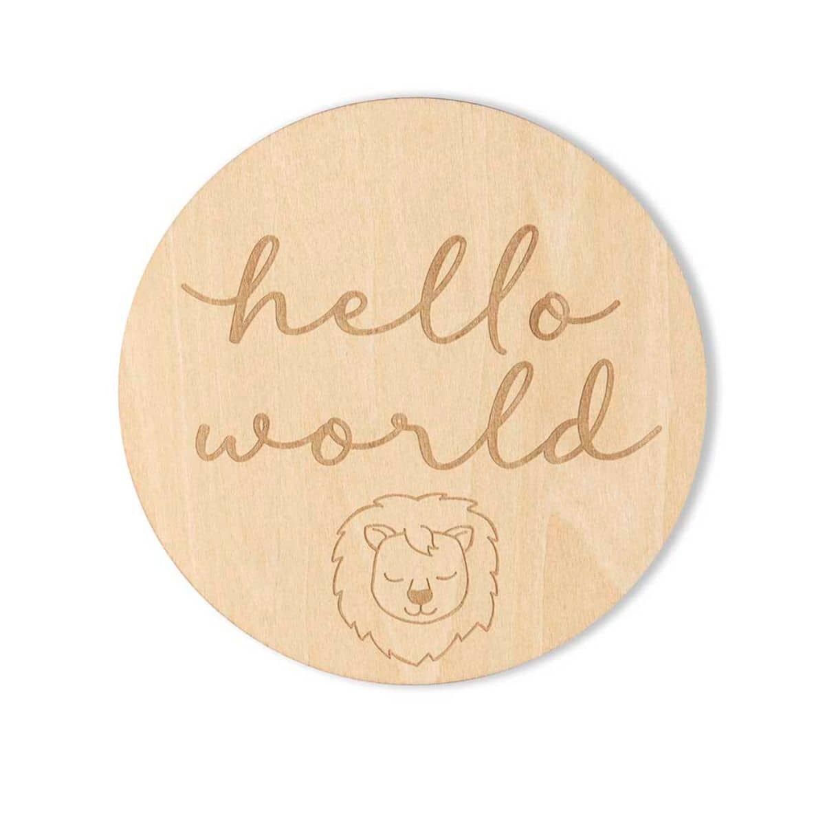 Snuggle Hunny Wooden Milestone Cards - Lion