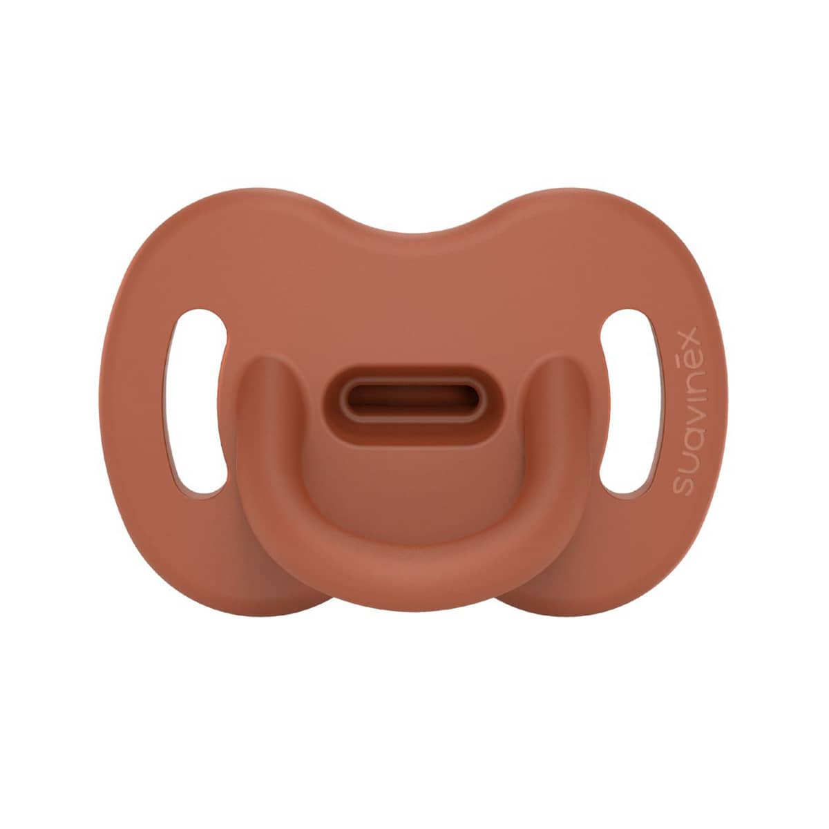 Suavinex Smoothie Ultra Light All Silicone Soother - Brick Red