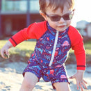 TicTasTogs All-in-One Snap Sunsuit - Dino Adventures