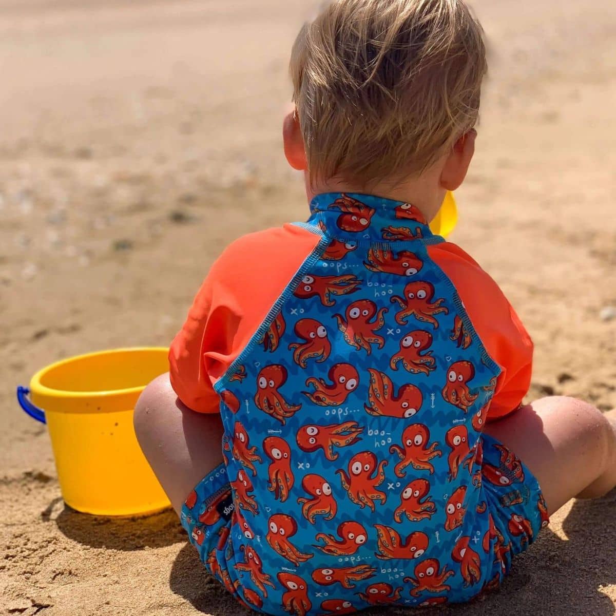 TicTasTogs All-in-One Snap Sunsuit - O is for Octopus