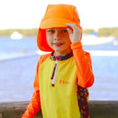 TicTasTogs Legionnaire Sun and Swim Cap - Neon Orange