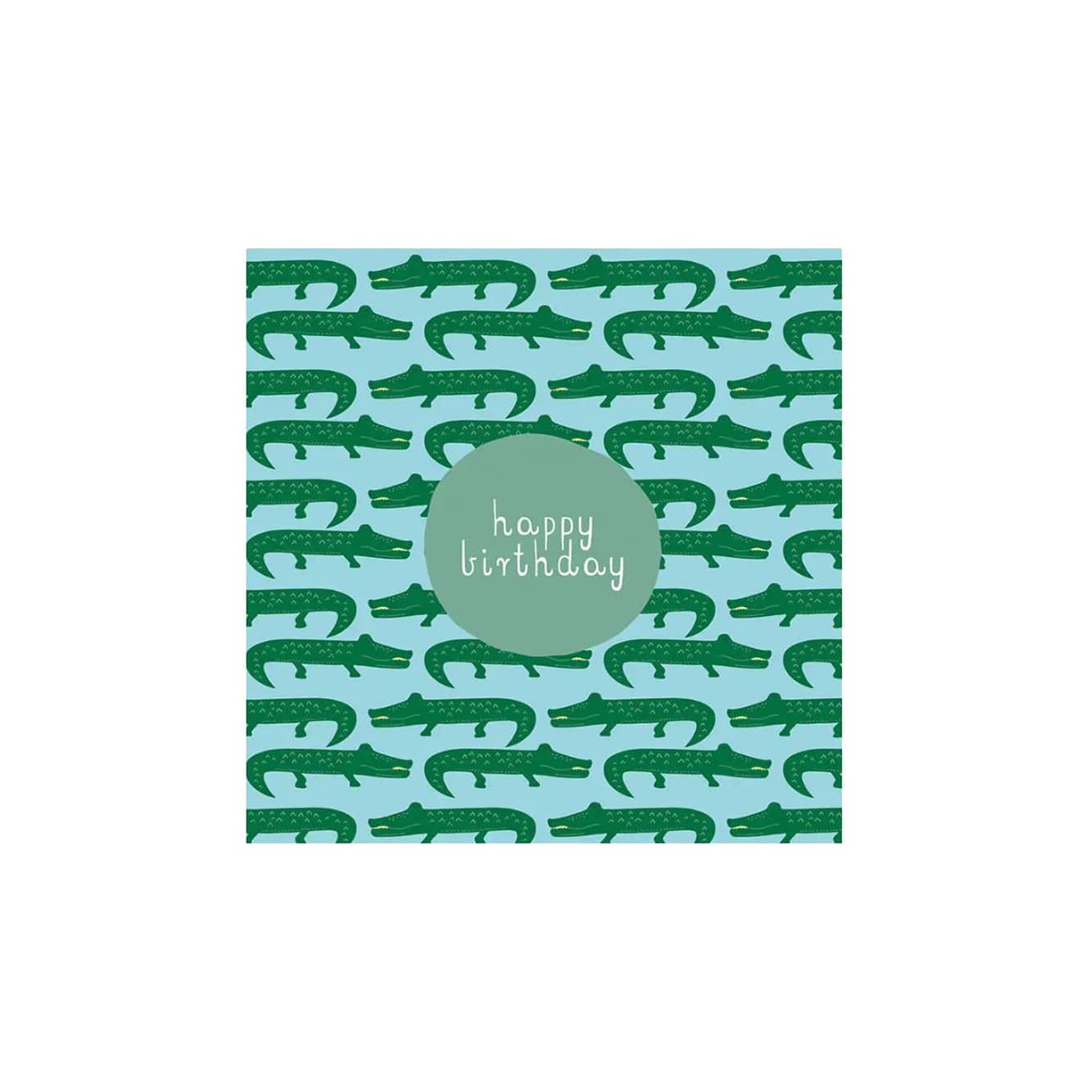 Two Little Ducklings Greeting Card - Birthday - Crocodile