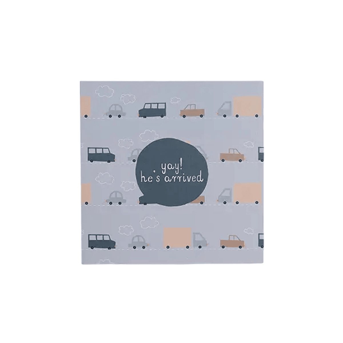 Two Little Ducklings Greeting Card - Baby Boy - Cars Beep Beep