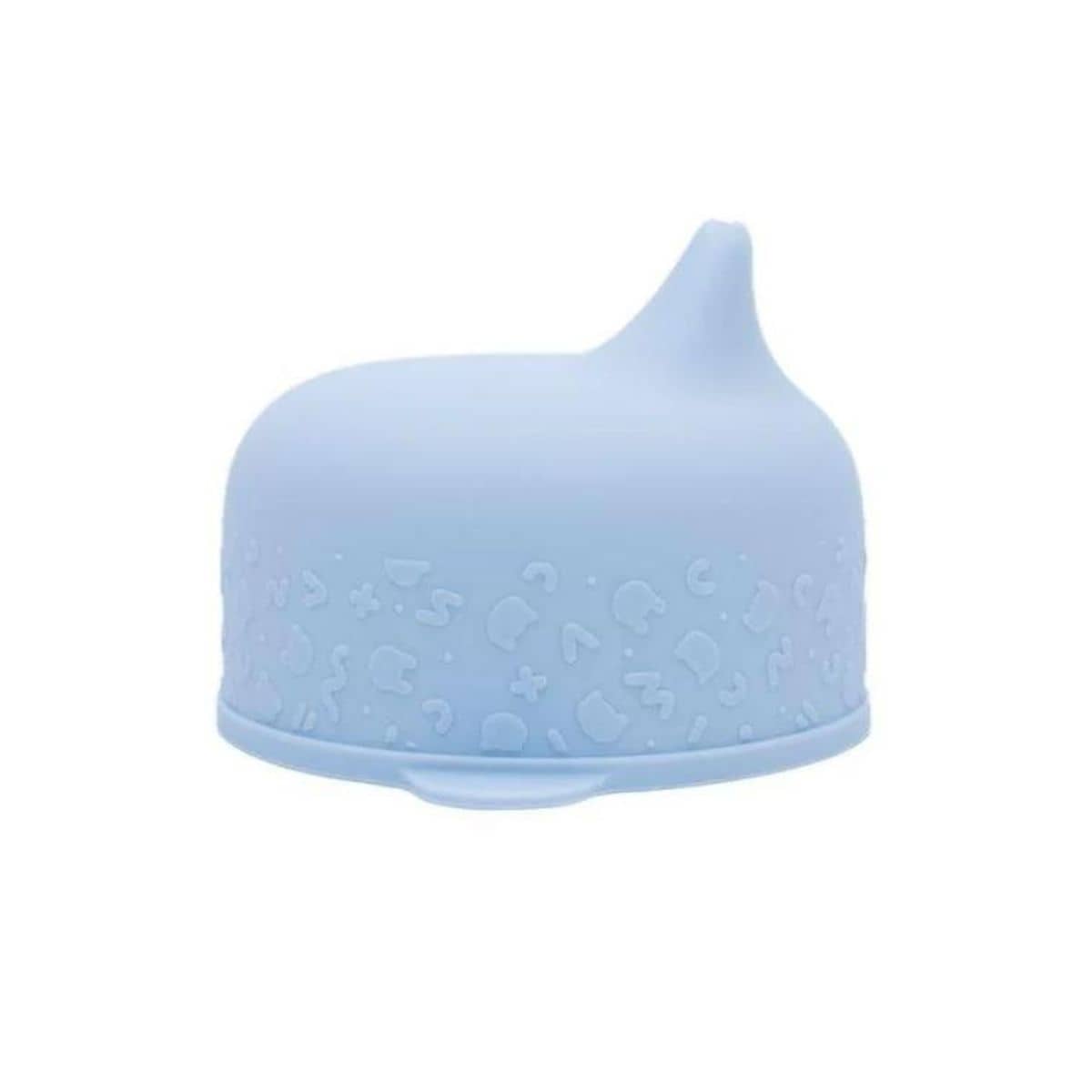 We Might Be Tiny Silicone Sippy Lid with Straw - Powder Blue