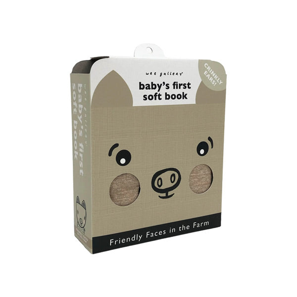 Wee Gallery Baby's First Soft Book: Friendly Faces on the Farm