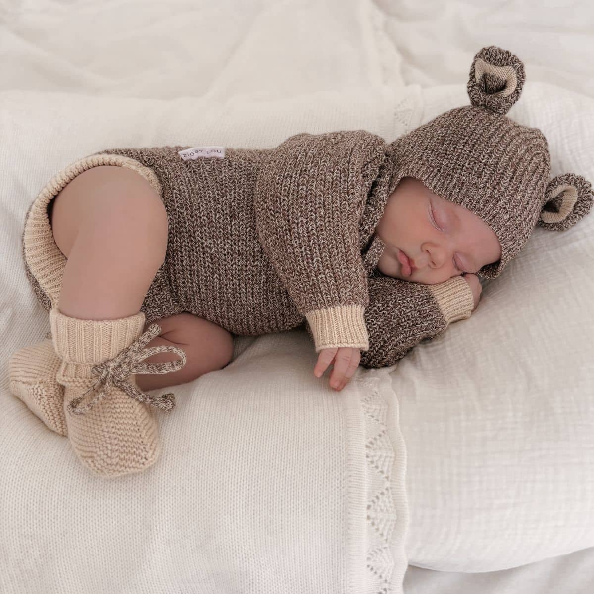 Ziggy Lou Heirloom Romper - Brownie