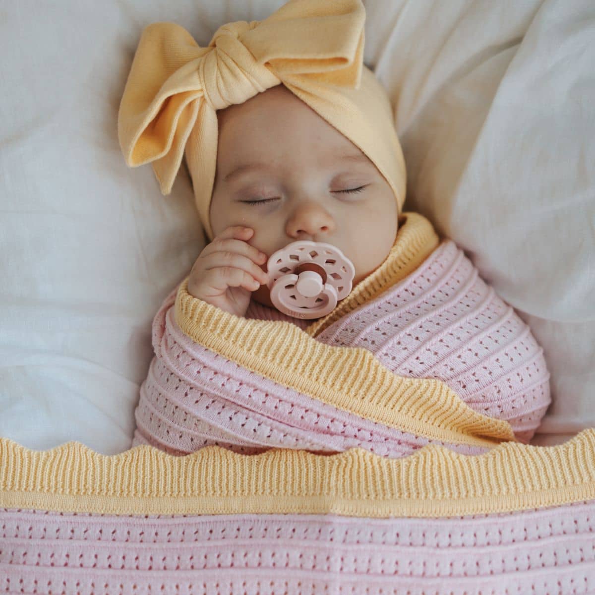 Ziggy Lou Knit Blanket - Clementine