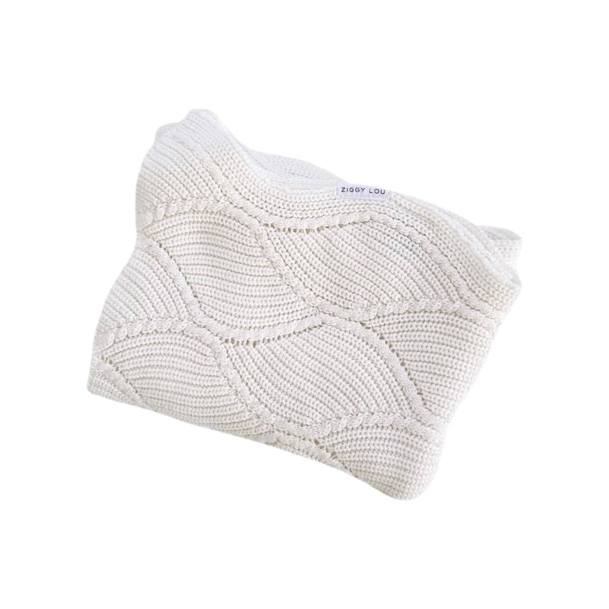 Ziggy Lou Knit Blanket - Milk