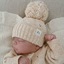 Ziggy Lou Textured Knit Beanie - Petal - 3 to 12 Months