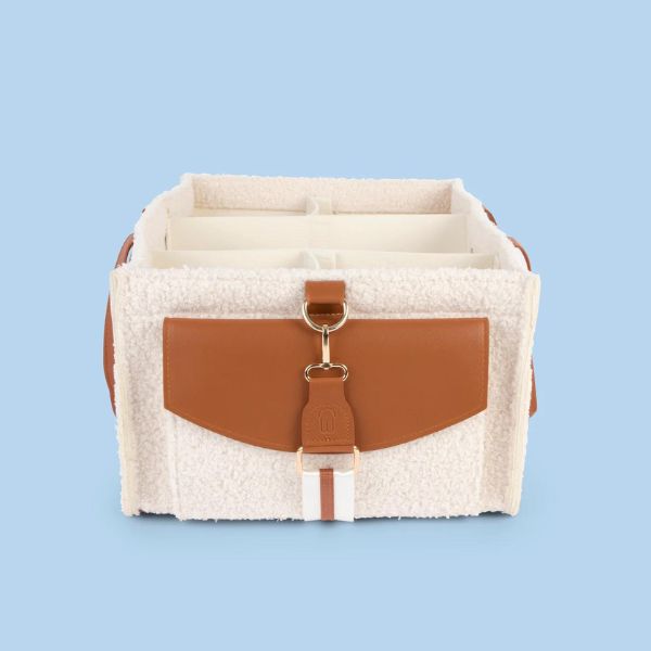 Bunnie Caddie Deluxe Nappy Organiser - Teddy Cream