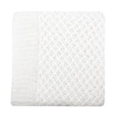 Snuggle Hunny Kids Diamond Knit Baby Blanket - White