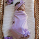 Snuggle Hunny Kids Jersey Wrap with Matching Headwear - Lilac