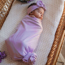 Snuggle Hunny Kids Jersey Wrap with Matching Headwear - Lilac