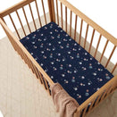 Snuggle Hunny Fitted Cot Sheet - Milky Way