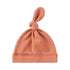 Susukoshi Organic Knotted Hat - Terracotta Pointelle